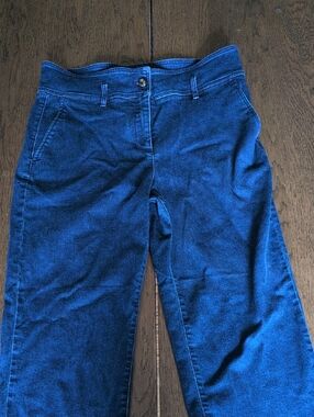 Sezane Dark Blue High-Rise Wide-Leg Jeans